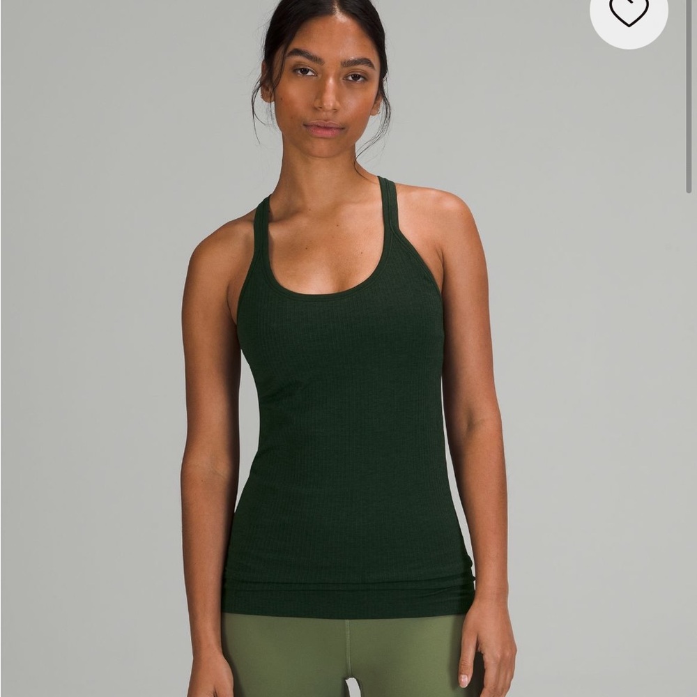 lululemon athletica Dark Green Tank Top